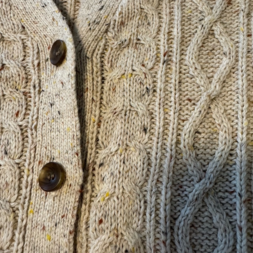 J.Crew Donegal Cable Cardigan NWT - Picture 3 of 4